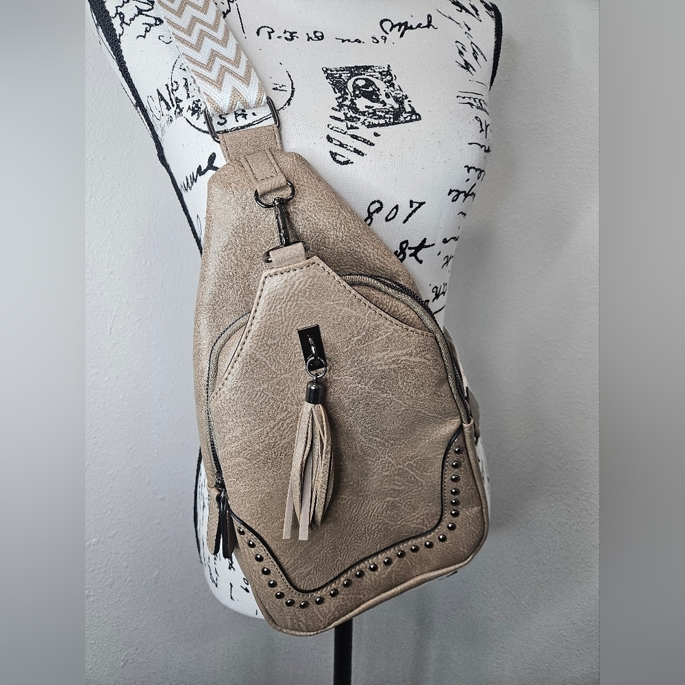 Sam & Hadley boho studded cross body bag